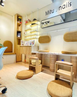 Tiệm nail với mặt bằng nhỏ