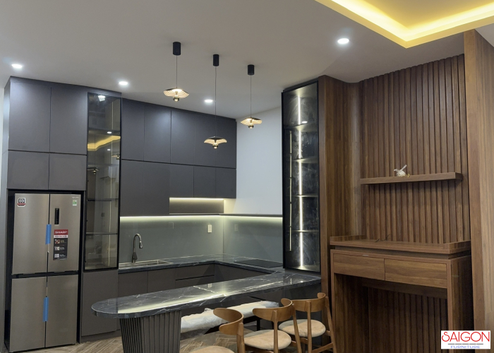THI CÔNG NỘI THẤT TRỌN GÓI NHÀ CHỊ HÀ LONG THÀNH