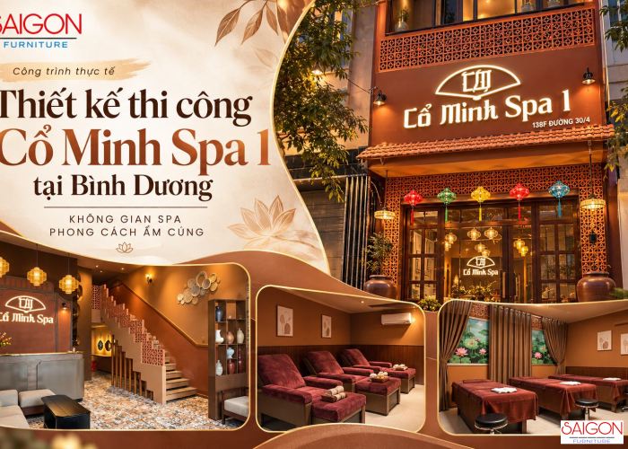 Thiết Kế Thi Công Cổ Minh Spa 1 Tại Bình Dương – Không Gian Làm Đẹp Chuyên Nghiệp