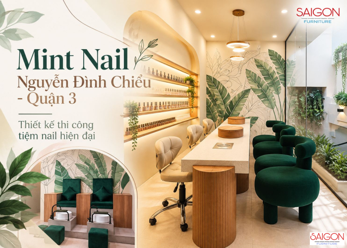 Thiết Kế Thi Công Mint Nail Nguyễn Đình Chiểu Quận 3