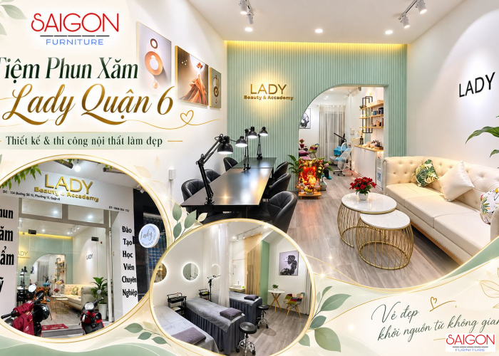 Thiết Kế Thi Công Tiệm Phun Xăm Lady Quận 6