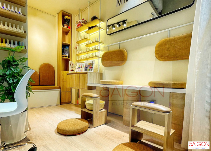 Thiết Kế Tiệm nail với mặt bằng nhỏ